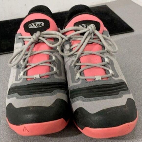 Keens Tempo Flex Waterproof Pink and Gray Shoes Size 9 - Picture 1 of 9